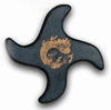 Rubber Throwing Star 4 Point 3.5'' (0242000)